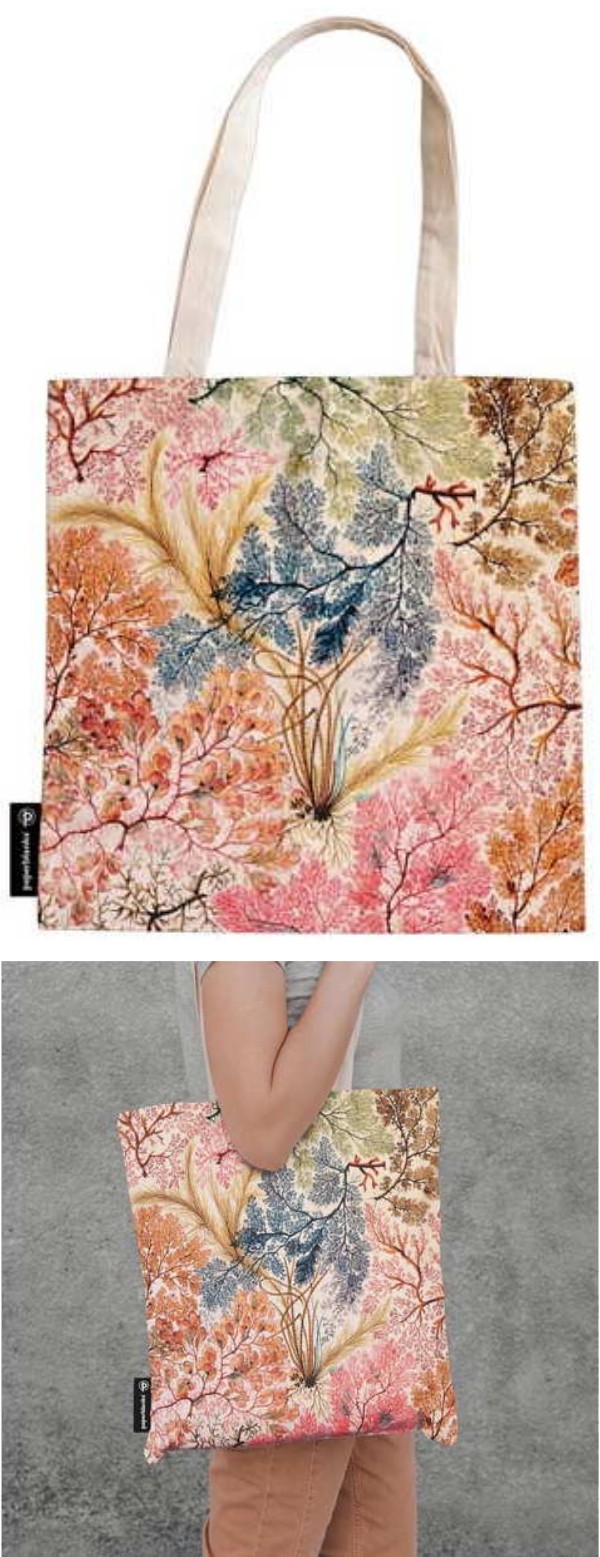 Borsa in stoffa Anemone