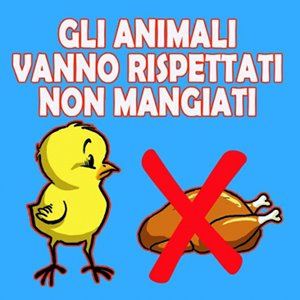 Calamita per frigo 'Gli animali vanno rispettati'