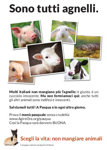 Locandina Sono tutti agnelli (collage)
