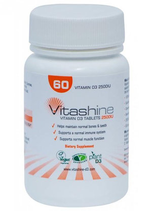 Vitamina D vegan Vitashine, 2500 UI