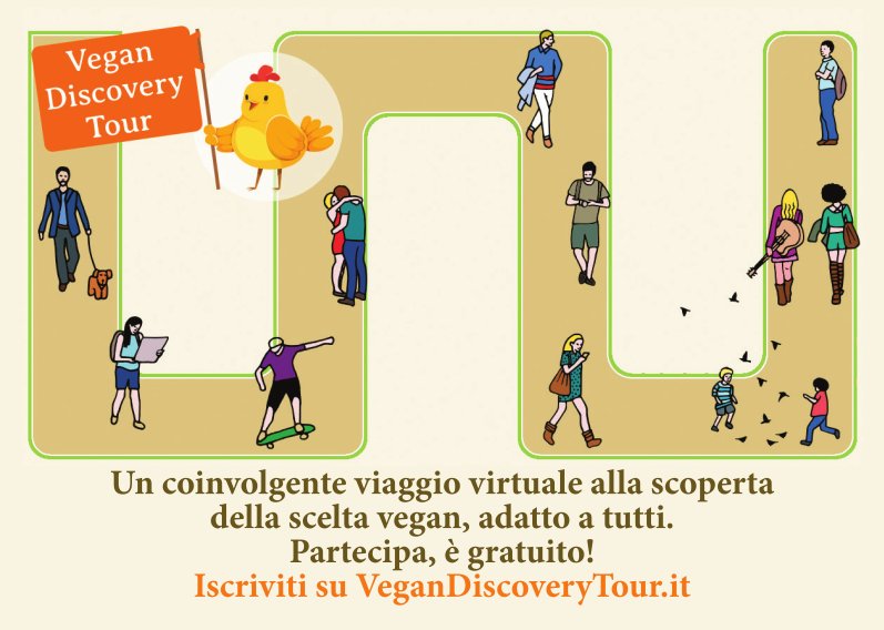 Volantino di invito al Vegan Discovery Tour